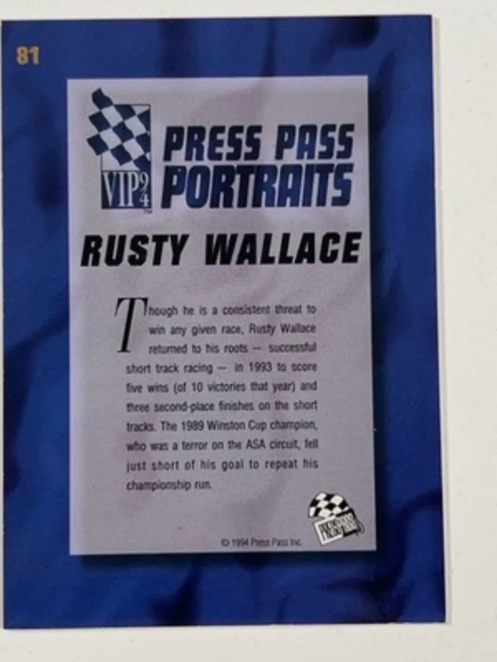 N/A rusty wallace